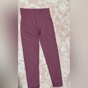 NVGTN Burgundy High-Waisted Leggings
